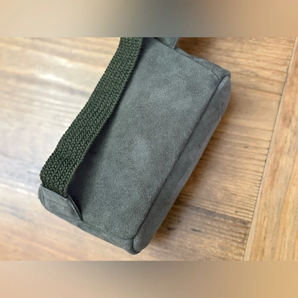 THE SAK Caraway Moss Green Suede Leather Belt Bag NWOT - Picture 6 of 8